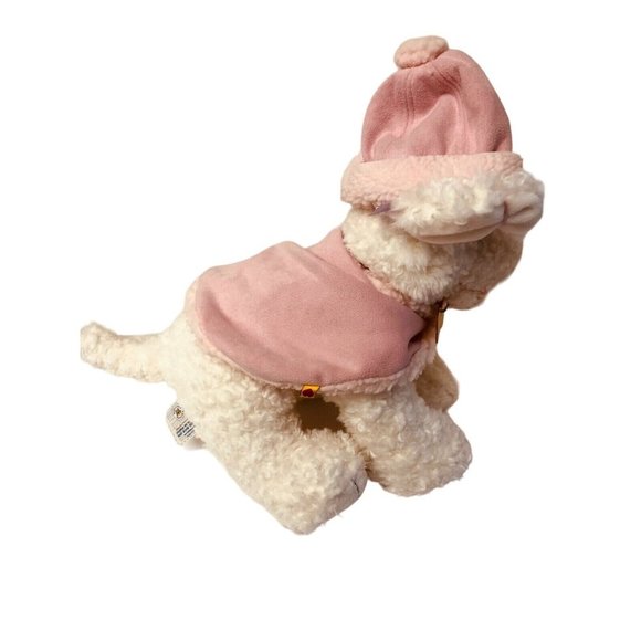 Build a Dog Bear White Pink Jacket and Pink Hat Tag Clothes Toys Workshop - Picture 3 of 11